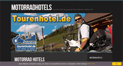 Desktop Screenshot of mein-tourenhotel.de