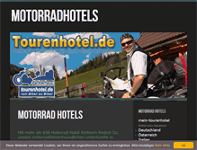 Tablet Screenshot of mein-tourenhotel.de